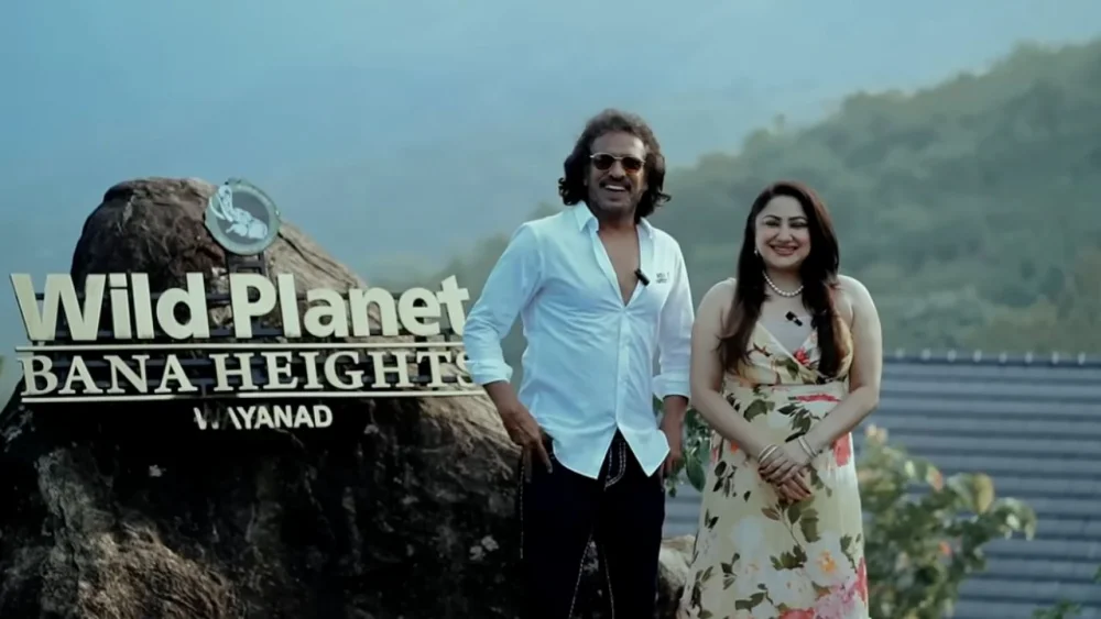 IN Kannada Superstar Upendra Celebrating his wedding anniversary at Wildplanet Bana Heights